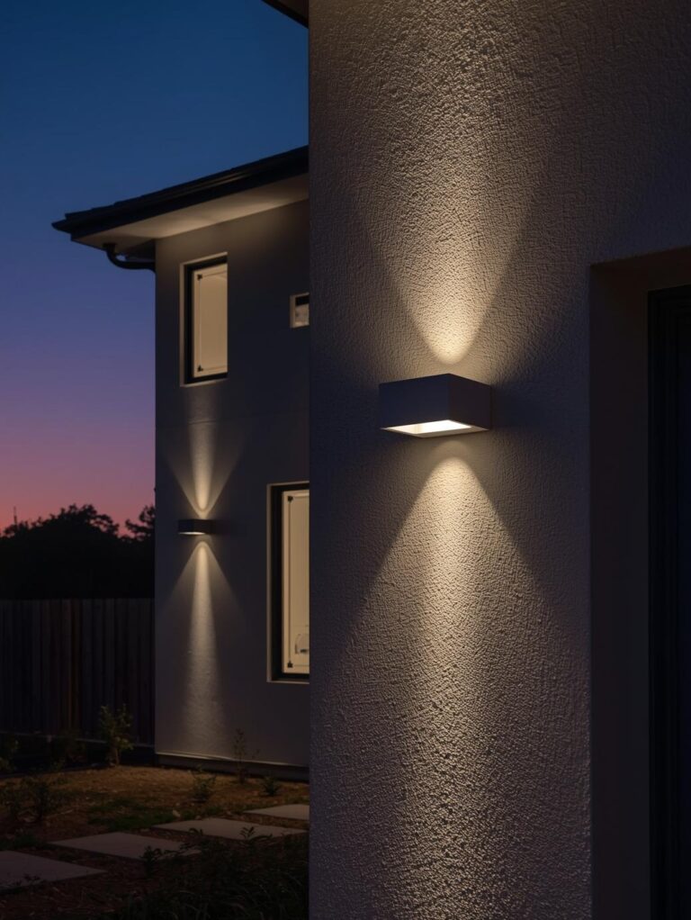 basic led lights on new home